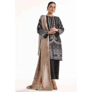 Conjunto de Traje Jacquard Negro de 3 Piezas Sin Costuras para Mujer - Product Image 4