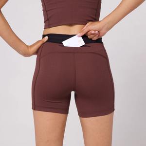 Shorts de compression taille haute PowerNova pour femmes, respirants, à séchage rapide 4 directions, en mélange de nylon, compression élite, OEM - Product Image 3