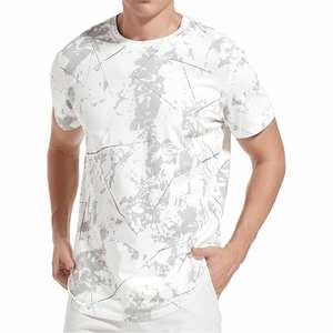 T-shirts pour hommes en coton et fibre de bambou respirants à col rond personnalisés de haute qualité, best-sellers, vente en gros de t-shirts pour hommes - Product Image 1