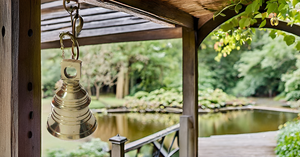 Campana colgante de latón para festivales, decoración del hogar y el templo, accesorio elegante para instrumentos musicales - Product Image 4