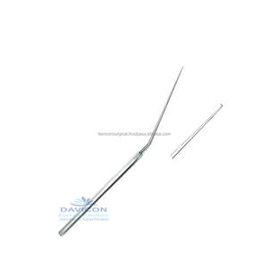 Crochet chirurgical orl pour plaques de pied, 15.5cm, 0.5mm, en acier inoxydable, accessoire chirurgical de haute qualité, micro-oreilles - Product Image 6