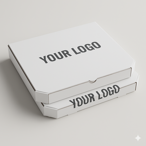 Cajas de cartón para pizza Kraft ecológicas al por mayor con logotipo personalizado, aptas para microondas y reciclables para suministro a granel - Product Image 2