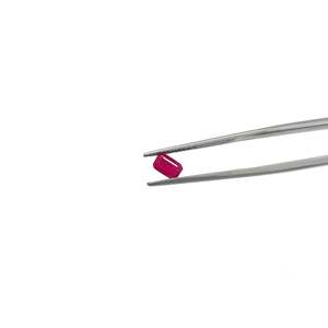 Rubis naturel de Birmanie non traité, créé en laboratoire, taille coussin, pierre libre de haute qualité, 6x4mm, octogones, couleur rouge - Product Image 5