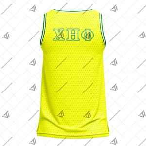 Grec Chi Eta Phi Sorority prêt à expédier maillot de basket-ball brodé en maille respirante | Maillot d'université d'attirail grec - Product Image 2
