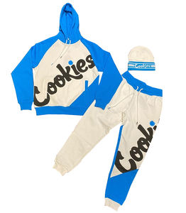 ชุดวอร์มผ้าฝ้าย380 2ชิ้นสำหรับผู้ชายชุดวอร์มผ้าฟลีซพิมพ์ลาย GSM สำหรับใส่ไปยิมออกแบบได้ตามต้องการ - Product Image 1