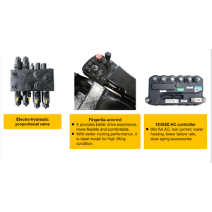 Montacargas Articulado Nalift NA20 con Batería de Litio de 76.8v/350ah y Cargador, Suministros para Almacenes y Supermercados, Exw China - Product Image 3