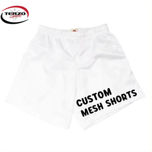 Terzo Sports Customizable Double <b>Layer</b> Polyester Mesh Basketball Shorts for Men Colorful Logo Printed Men's Customizable Shorts - Product Image 6
