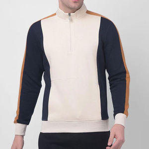 Wholesale Custom Sublimation Zipper <b>Hoodies</b> Sweatshirt Fashion Half Zip Turtleneck Pullover Trend Men's Pullover Street Wear - Product Image 5