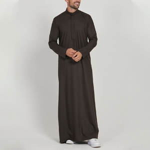 Premium Casual Men Thobe Traditional Islamic <b>Hooded</b> Ankle Length Elegant Long Sleeve Custom Tailored Modest Arabian <b>Robe</b> - Product Image 4