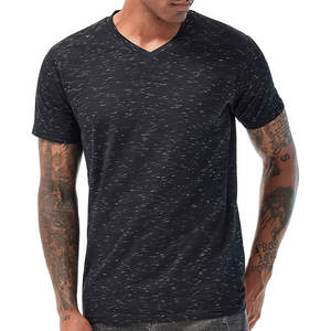 T-shirt oversize en coton 100% lourd, col montant, t-shirt ample et lourd - Product Image 4