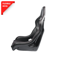 Siège de voiture sport Fantom FRP en cuir PU, siège baquet de course universel de haute qualité à dossier fixe