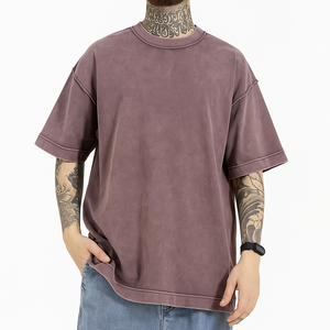 T-shirts pour hommes à manches courtes en coton biologique 100% de qualité supérieure, respirants, lourds, style streetwear, personnalisables, vente chaude - Product Image 6