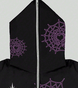 2024 moda hombres de alta calidad personalizado DTF impresión cremallera completa Sudadera con capucha Casual manga larga tela de algodón 100% Sudadera con capucha para hombres - Product Image 3