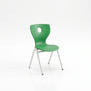 Arsu Ergonomic School <b>Chair</b> Plastic Seat Metal Frame Modern Design Solid Back Tapered Legs Single Student Commercial Adult Use - Product Image 5