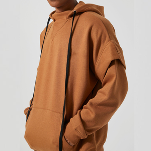 เสื้อฮู้ดไหล่ตกผ้า100% แห้งเร็วสำหรับฤดูหนาวดีไซน์พิเศษ - Product Image 4