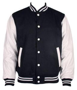 Chaqueta Varsity de Invierno para Hombre de Alta Calidad al por Mayor, Mezcla de Poliéster y Algodón, Logotipo Personalizado, Cuello Alto, Corte Ajustado - Product Image 2