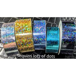 Cintas de Lentejuelas Holográficas de Colores para Decoración de Fiestas, Agreguen Brillo y Color a sus Celebraciones - Product Image 5