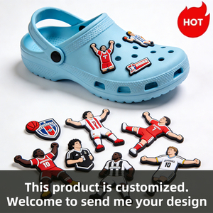 Livraison Rapide Breloques Personnalisées en PVC Souple pour Chaussures de Hockey sur Glace, Motifs de Dessins Animés pour Crocs, Badges de Logo Sportifs, Épingles, Décorations de Chaussures en Caoutchouc OEM, Cadeaux - Product Image 3