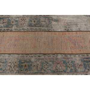 2.8x4.4 ft Vintage Rug, Turkish Rug, <b>Brown</b> Abstract <b>Wool</b> Rug - Product Image 5