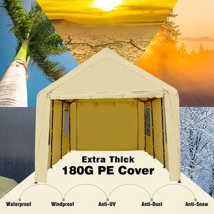 Auvent de voiture NOWENSOL 12x20 pieds, robuste, avec parois latérales et portes amovibles, abri de voiture portable, garage pour bateau et fête - Product Image 2