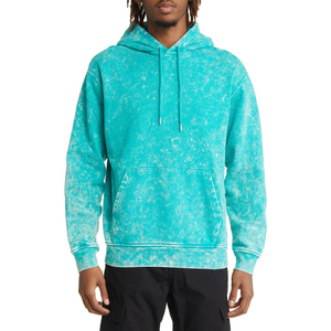 Fabrication en gros de sweats à capuche délavés à l'acide pour hommes, 100% coton, léger, streetwear, séchage rapide, impression de logo personnalisée - Product Image 1