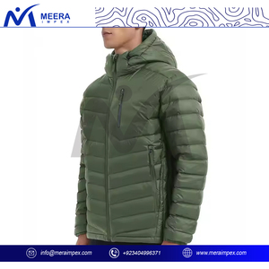 Chaqueta Bomber Ligera y Cálida Hecha a Medida con Capucha para Hombre, con Cierre y Logotipo, Uniforme de Negocios para Eventos Invernales, Senderismo y Aventuras - Product Image 3