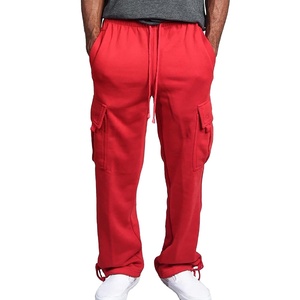 Pantalon Jogger Cargo Oversize Homme Coupe Ample Multi-Poches Streetwear Logo Personnalisé Coton 2026 - Product Image 1