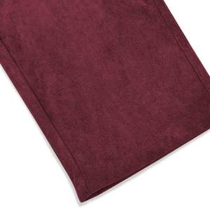 Pantalon droit en velours côtelé pour homme, tenue décontractée solide à taille élastique avec poches, leggings de yoga à coupe ample - Product Image 6