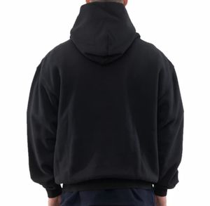 Fabricants de sweats à capuche Streetwear Sweat à capuche lourd à épaules tombantes en molleton Logo personnalisé Coton vierge Sweat à capuche pour homme - Product Image 2