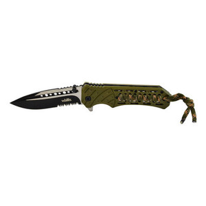Coltello con blocco di sicurezza Wallis K901365, manico verde, acciaio inossidabile, durezza 54-56 - Product Image 3