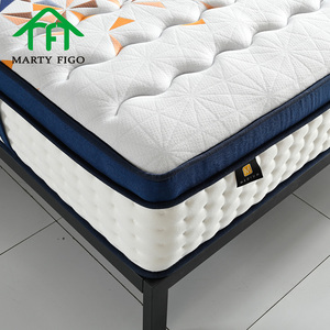 Colchón híbrido de bobina de bolsillo de látex de espuma al vacío vendedor barato ignífugo tamaño King - Product Image 1