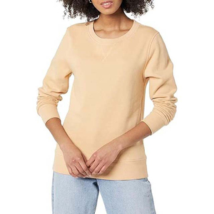 Sweat-shirts pour femmes grande taille de haute qualité 100% coton, design streetwear personnalisé, logo sur le devant, col rond décontracté, OEM - Product Image 3