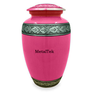 Jarra de entierro de Metal personalizada de estilo americano, urna de cremación rosa para cenizas humanas y mascotas, suministros funerarios decorativos, urnas de recuerdo - Product Image 3