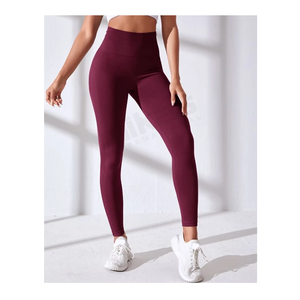 High Quality Custom Design Exercise Running Sports Workout Yoga Fitness Slim Fit Gym Yoga Leggings For Women - Product Image 4