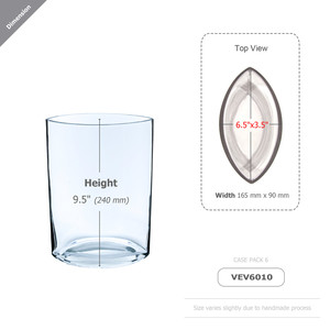 VEV6010 - แจกันแก้วทรงรี - 9.5 - Product Image 4