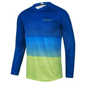 Maillot de motocross coupe-vent imprimé par transfert thermique de haute qualité, sur mesure, design de vêtements de sport, créez vos propres chemises de moto pour VTT - Product Image 1