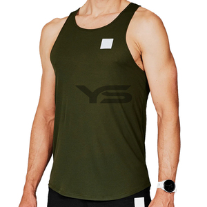 Débardeur de gymnastique avec logo personnalisé pour hommes, en coton/polyester de haute qualité, respirant à séchage rapide, pour les sports de plein air, le fitness et la course à pied - Product Image 1