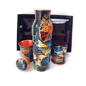Botella de agua de cobre puro de alta calidad de 500ml, alta demanda, exportación desde India - Product Image 5