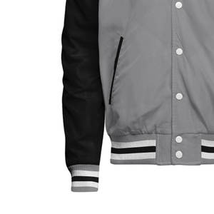 <b>Wool</b> men varsity jackets with contrast leather sleeves varsity jackets for teamwear and street fashion - Product Image 5