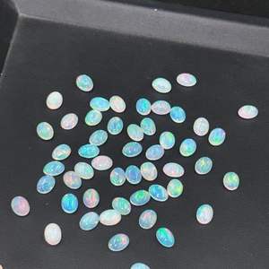 100% cabujones ovalados de ópalo etíope Natural piedras preciosas blancas de alta calidad 3x5mm a 9x11mm sueltas para la fabricación de joyas - Product Image 2