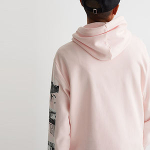 Sudadera con capucha de hombre de algodón puro de alta calidad Ropa deportiva sudaderas con capucha de impresión personalizada - Product Image 2