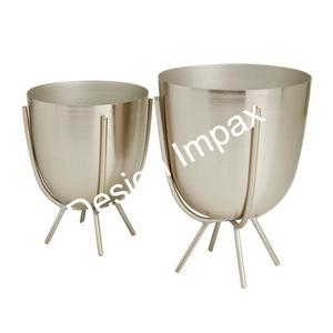 Juego de 3 macetas independientes en tres tamaños diferentes, macetas sin óxido y macetas grandes de metal a precios razonables - Product Image 5