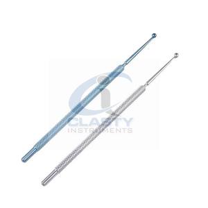 KIT DE 4PCS TITANIUM OPHTALMIQUE CURETTE SET D'INSTRUMENTS AVEC PLATEAU INSTRUMENTS CHIRURGICAUX BASE INSTRUMENTS DE CHIRURGIE - Product Image 2