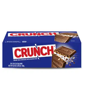 Nestle Crunch çikolata tek şeker çubukları (36'lı paket)/CRUNCH cadılar bayramı eğlenceli boy çikolata Bar 283g çantası