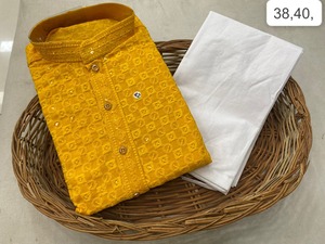 Vente chaude fête de mariage vêtements décontractés rayonne Design Volvo hommes traditionnel et lourd Kurta avec pyjama meilleure qualité fournisseur indien - Product Image 3