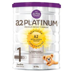 นมผงสำหรับทารก A2 Platinum Premium สูตร 1 พร้อมพรีไบโอติก GOS และโอเมก้า 3 DHA-900 กรัม บรรจุขวด/ซอง - Product Image 1