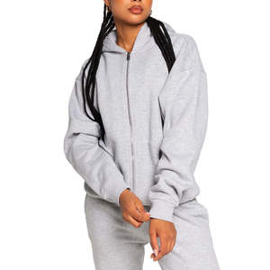 Sweat à capuche oversize en molleton de coton de haute qualité personnalisé pour femmes, marque de mode, créateur - Product Image 1