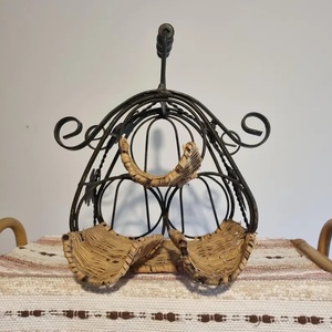 Decorative Iron Bottle Holder Perfect For Displaying Wine Champagne Or Olive <b>Oil</b> Bottles In Kitchens Dining Rooms And Bars - Product Image 3
