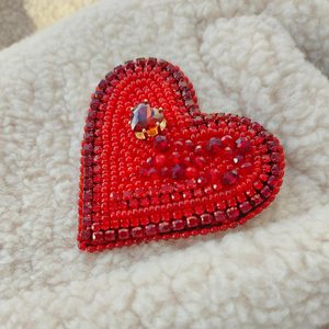 Broches perlées Broche design faite à la main. Accessoires de haute qualité. Broche design unique. Baby shower meilleur cadeau. - Product Image 3
