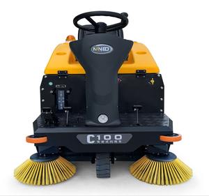 Robot de lavage électrique autoporté 36V avec balayage intégré, système de brosses à double rouleau, réservoir d'eau de 200L, vitesse de 7 km/h, nouveau nettoyeur de sol - Product Image 2